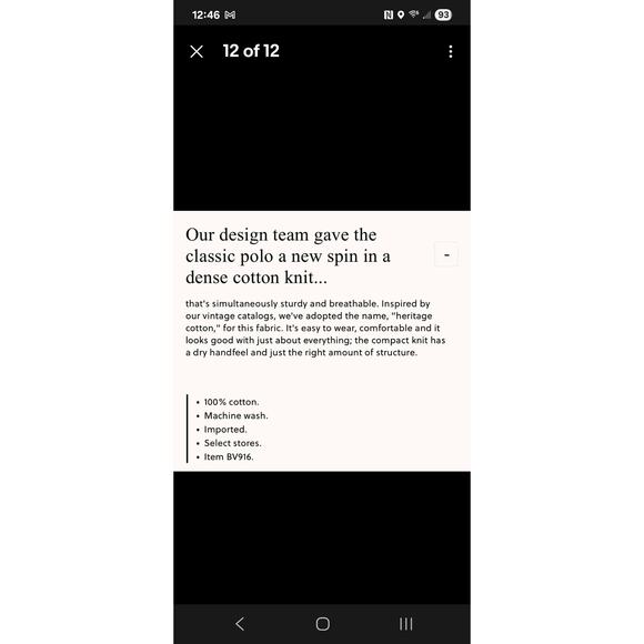 J.CREW Sweater Polo Mens XL Ivory Heritage Cotton Tipped NWT Long Sleeve BV916 - Picture 4 of 4